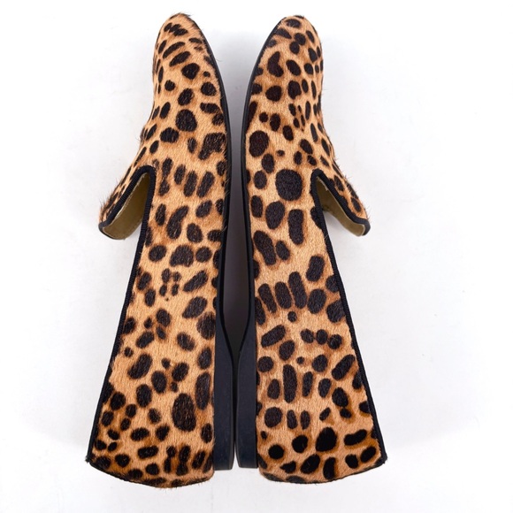 BIRDIES The Starling Fur Lined Cheetah Smoking Loafers 6.5 - Picture 8 of 14